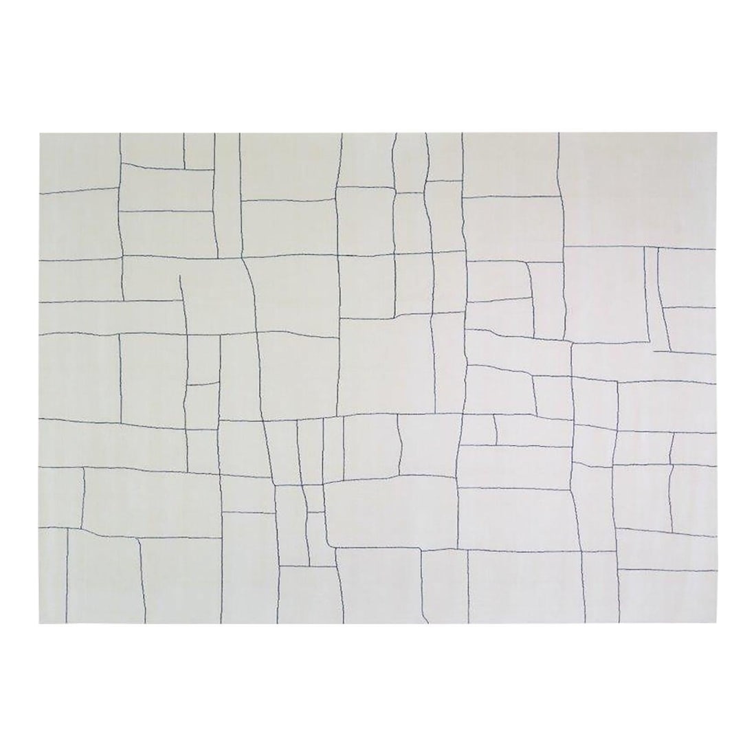 10'1x14 Moroccan Wool Hand Knotted Area Rug White: 10'1x14 Moroccan Wool Hand Knotted Area Rug White This hand-knotted Moroccan wool rug showcases traditional craftsmanship combined with a modern design sensibility. Meticulously crafted, it features a