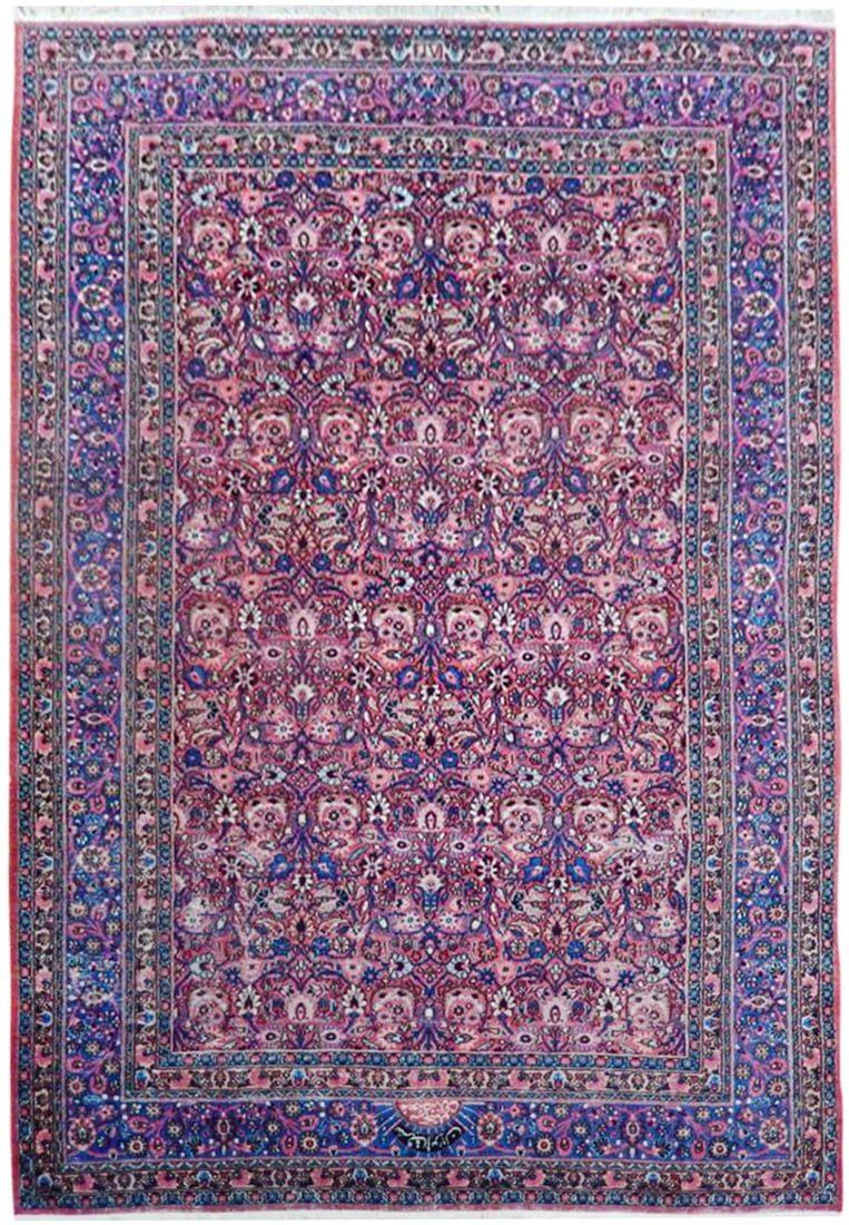 Handcrafted Persian Rug 7' x 10'2" Quality Wine Rose Red: Handcrafted Persian Rug 7' x 10'2" Quality Wine Rose Red Free continental US Shipping Discover the elegance of this handcrafted Persian rug, featuring intricate traditional designs that enhance any ro