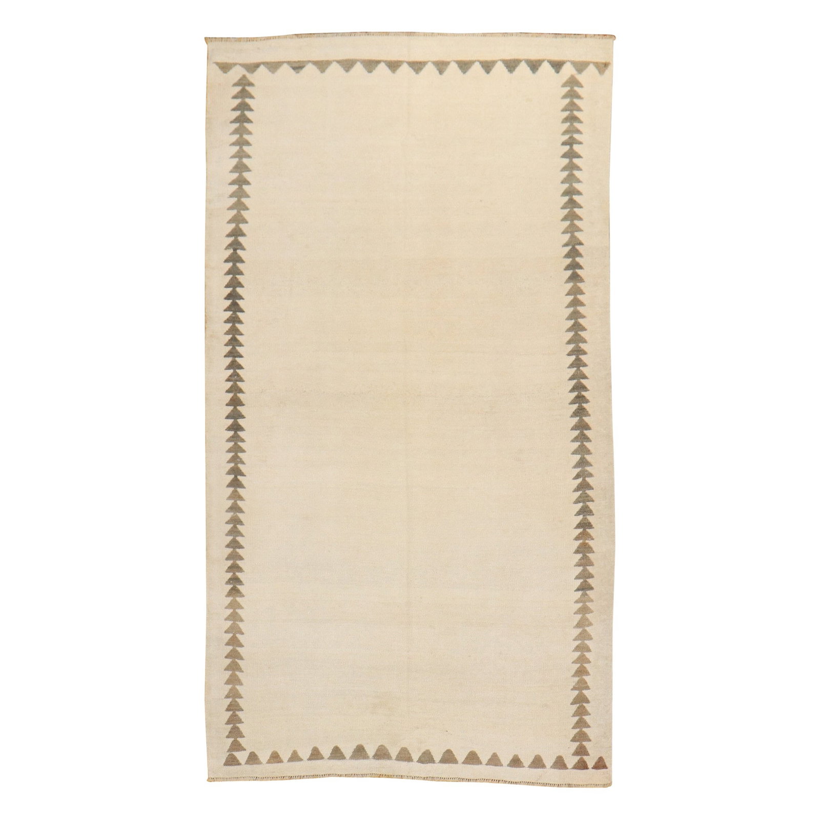 Mid-Century Modern Vintage Turkish Kilim Runner 40 x 76 Wool: Mid-Century Modern Vintage Turkish Kilim Runner 40 x 76 Wool This vintage Turkish Kilim runner showcases a stunning mid-century modern design, making it a perfect addition to any contemporary or class