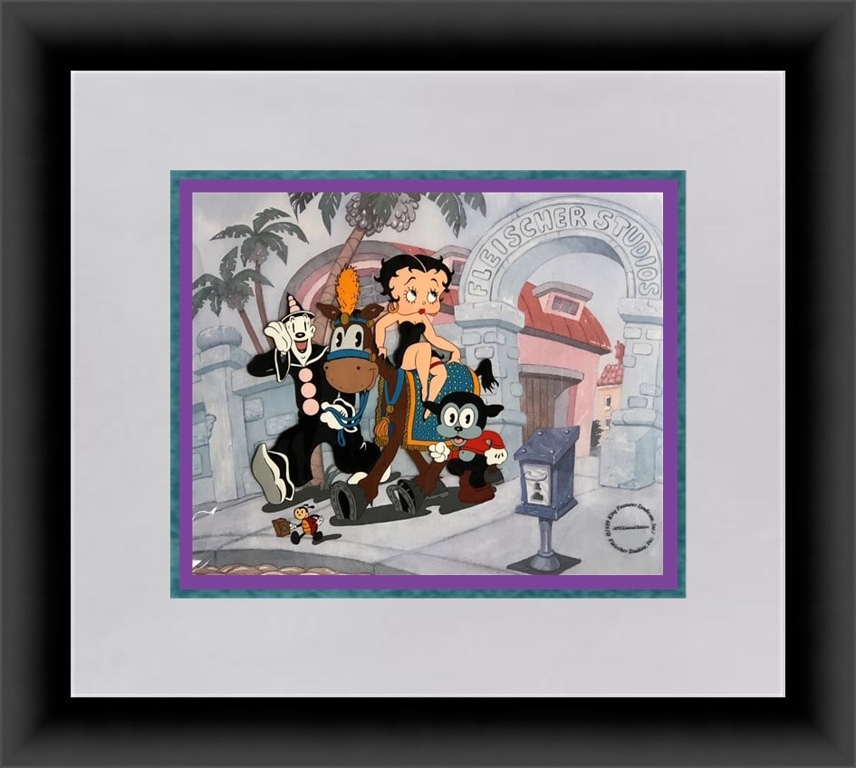Framed Betty Boop limited edition hand painted animation cel (1 of 2)