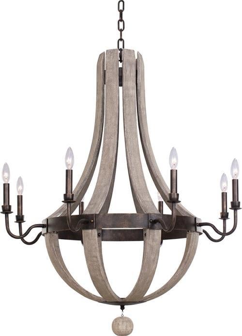 Kalco Harper Draped Chandelier 8-Light Florence Gold Finish (1 of 1)