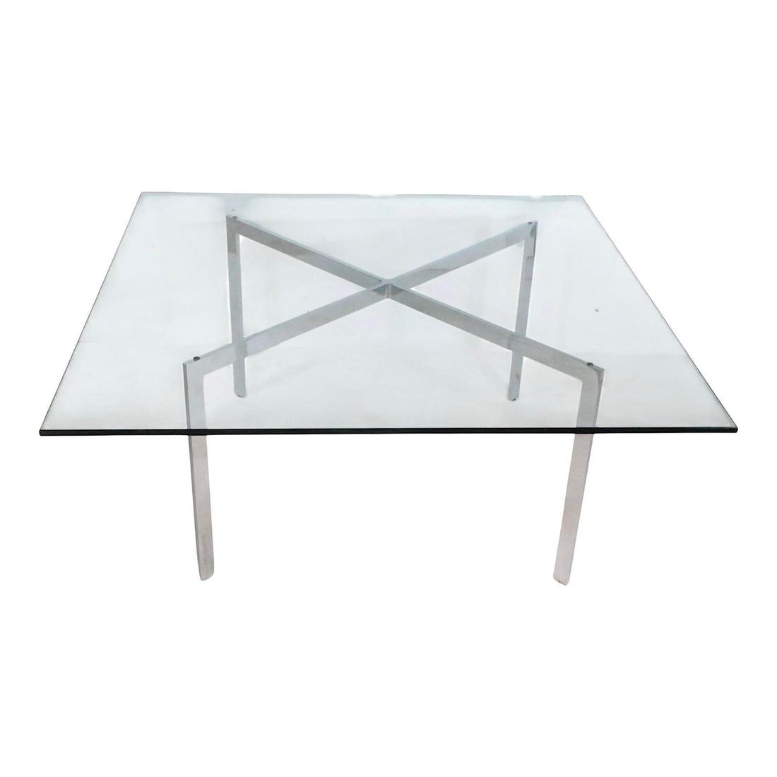 Mies van der Rohe Barcelona Glass Top Coffee Table (1 of 10)