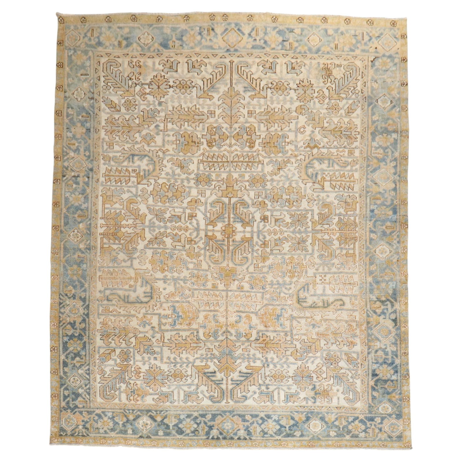 Hand Knotted Wool Persian Heriz Tudor Rug 7' 7 x 9 (1 of 8)
