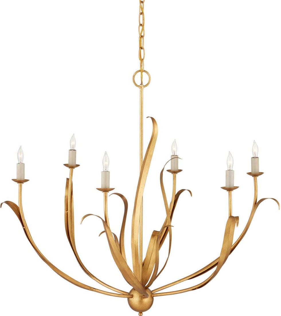 Currey Menefee Gold Bowl Chandelier for Traditional Spaces (1 of 5)