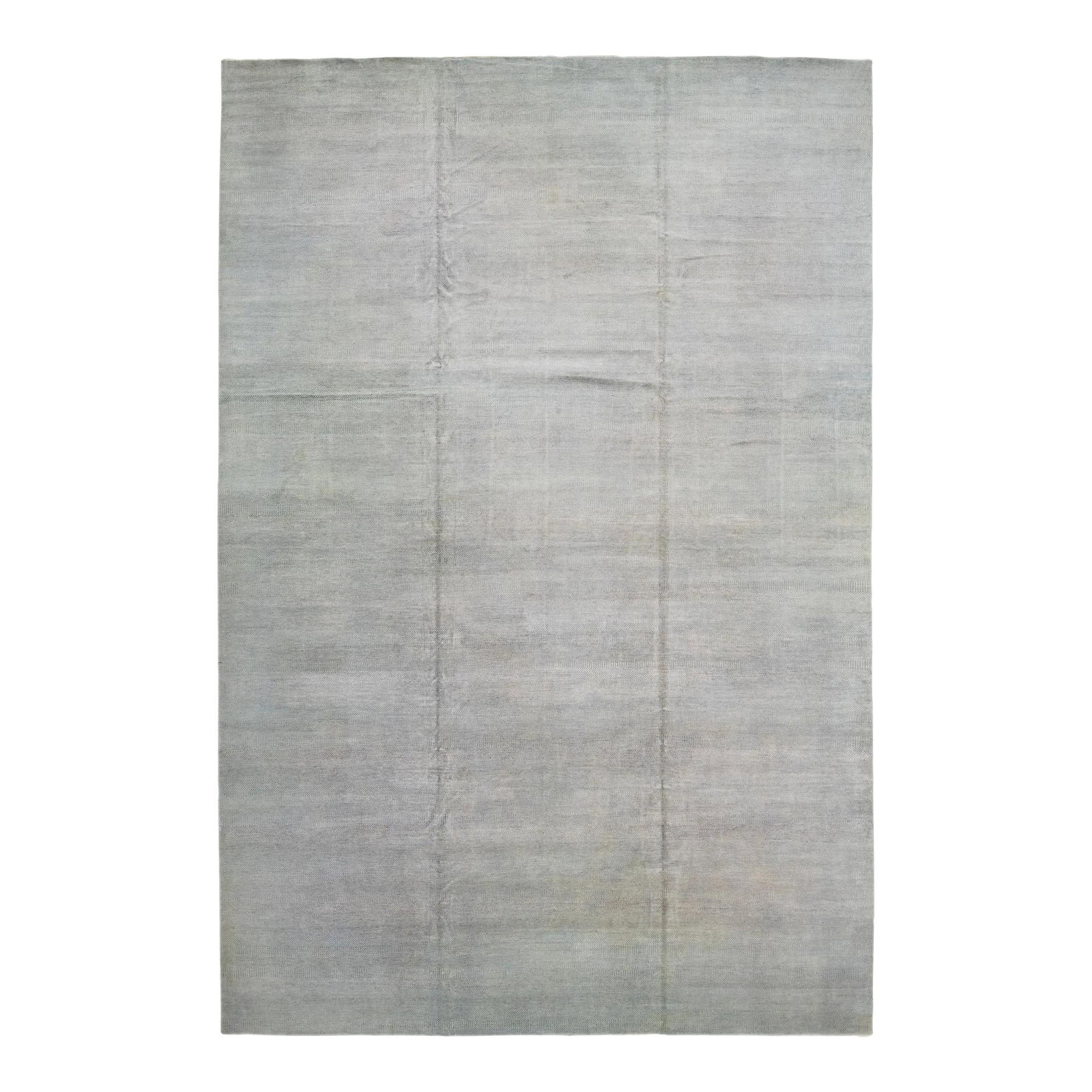 Handmade Gray Wool Rug 15'10 x 23'9 Geometric Design (1 of 10)