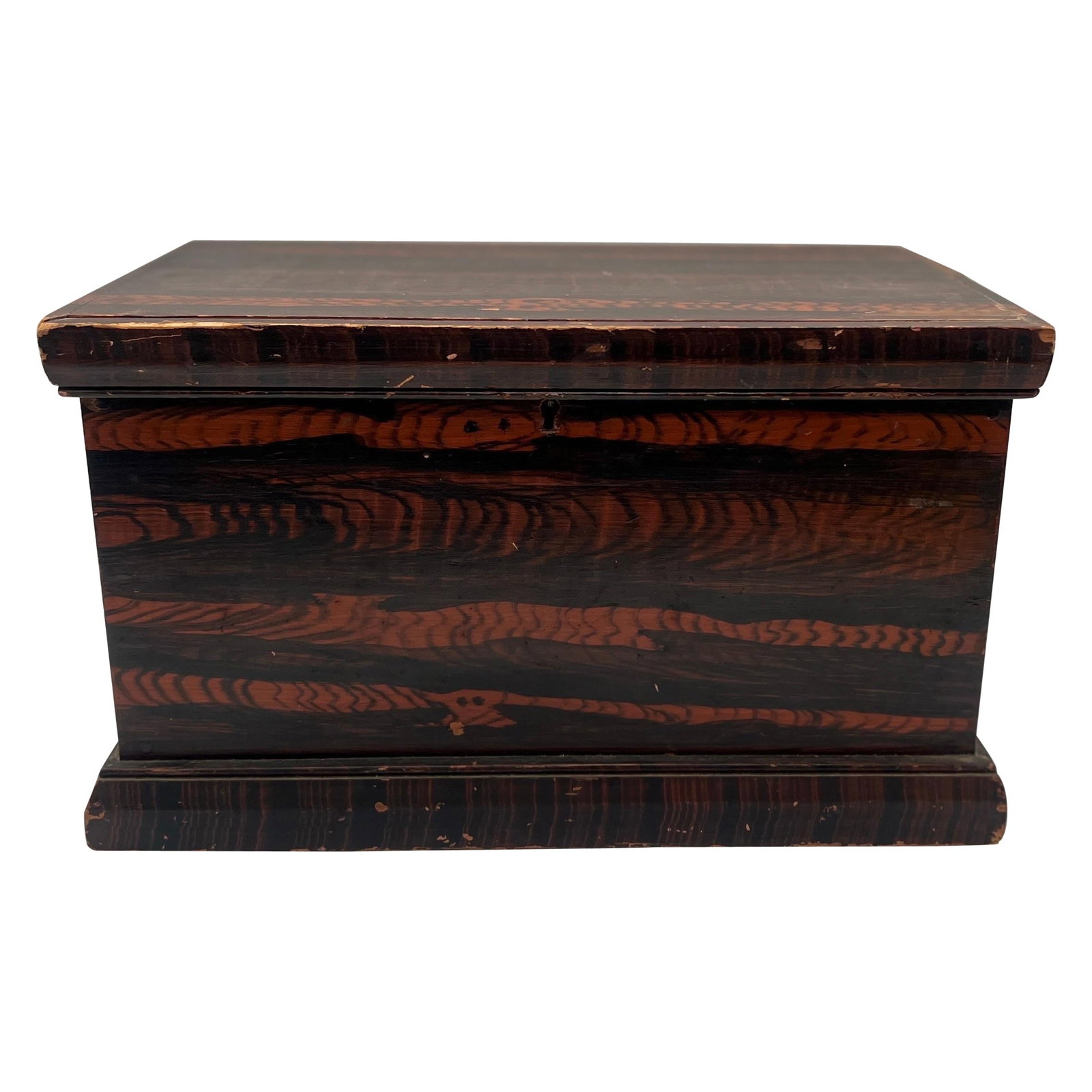 Antique American Grain Painted Strong Box Circa 1800 Primitive Style (1 of 10)