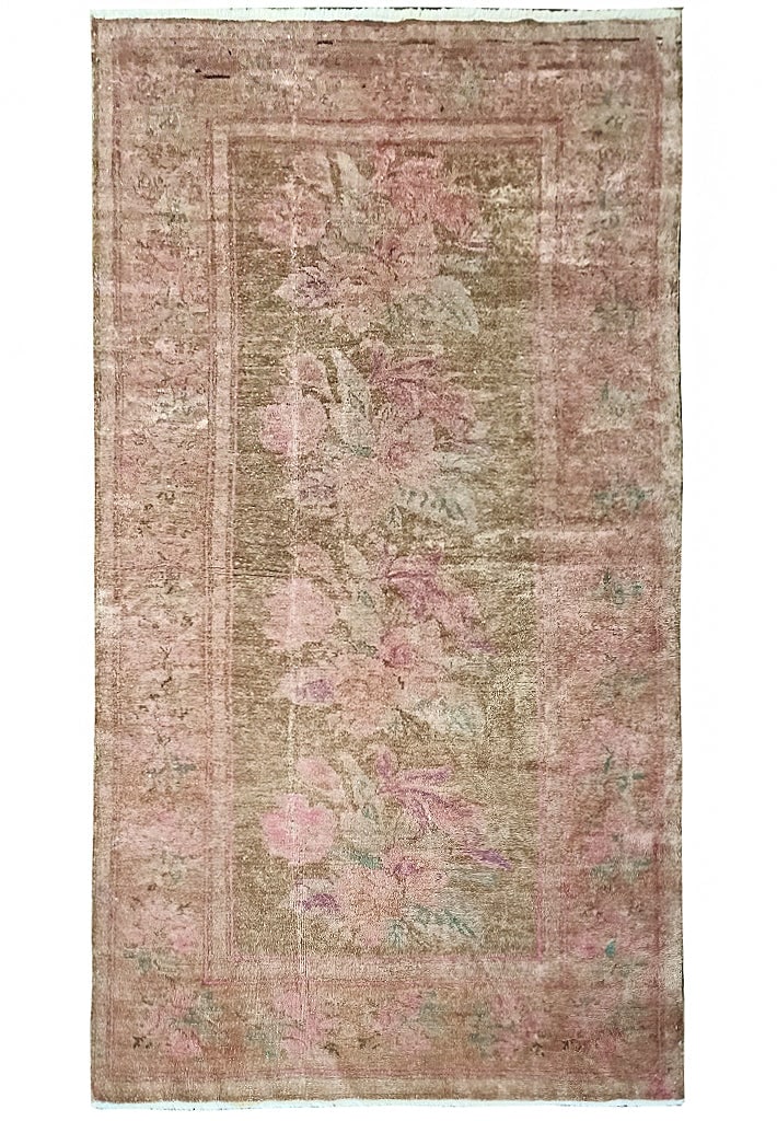 4.5 x 8.9 Antique Old Samarkand Hand-Knotted Wool Area Rug (1 of 10)