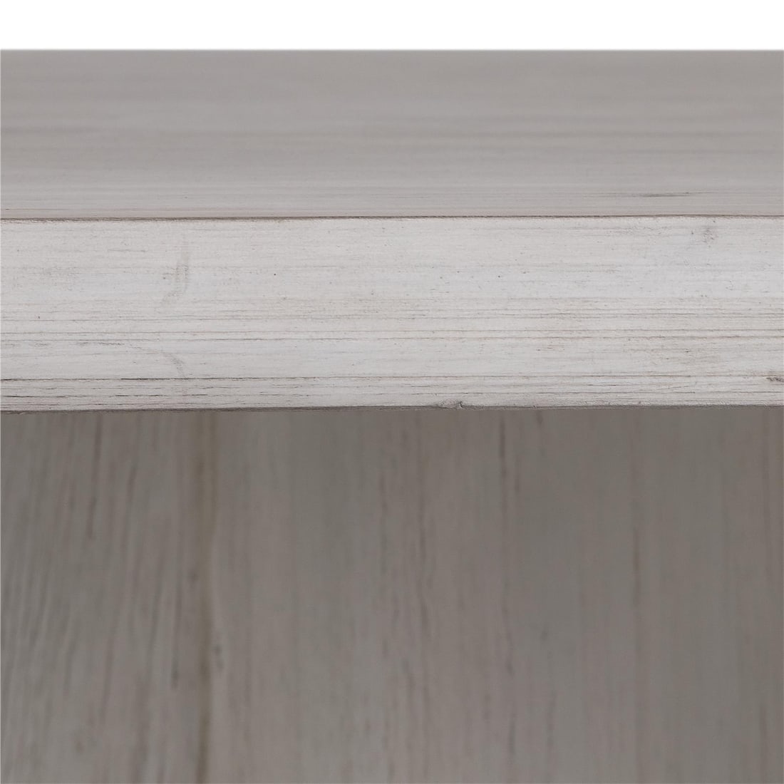 Arya Dining Table Acacia Wood Whitewash Finish 88 x 42 (1 of 5)