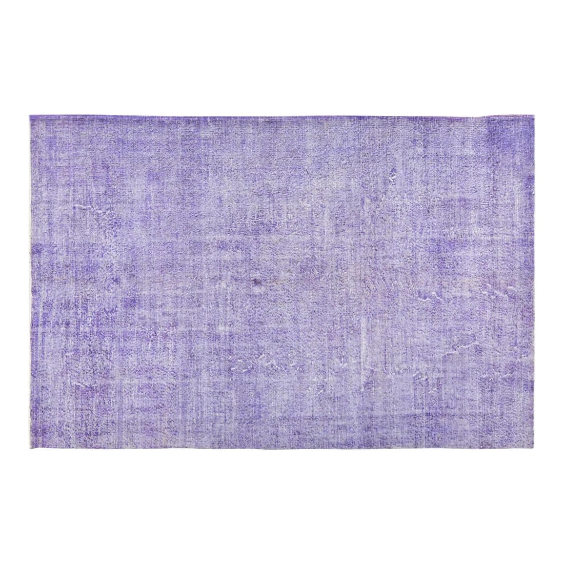 Hand-Knotted Wool Anatolian Rug in Purple 6'8 x 10'3 Vintage Turkish: Hand-Knotted Wool Anatolian Rug in Purple 6'8 x 10'3 Vintage Turkish This vintage Turkish Anatolian rug is hand-knotted from wool, showcasing traditional craftsmanship combined with a modern design se