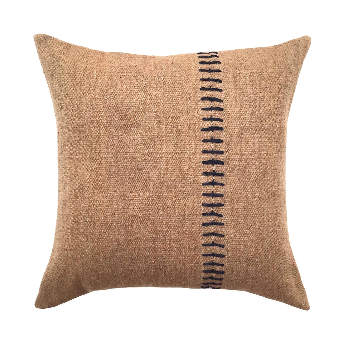 Nimue Vintage Style 20x20 Wool Pillow with Black Accents (1 of 2)
