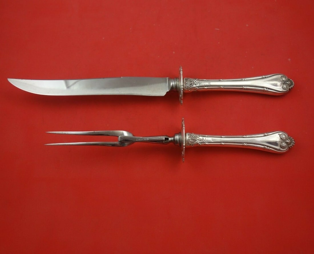 Whiting Empire Sterling Silver 2-Piece Roast Carving Set (1 of 3)