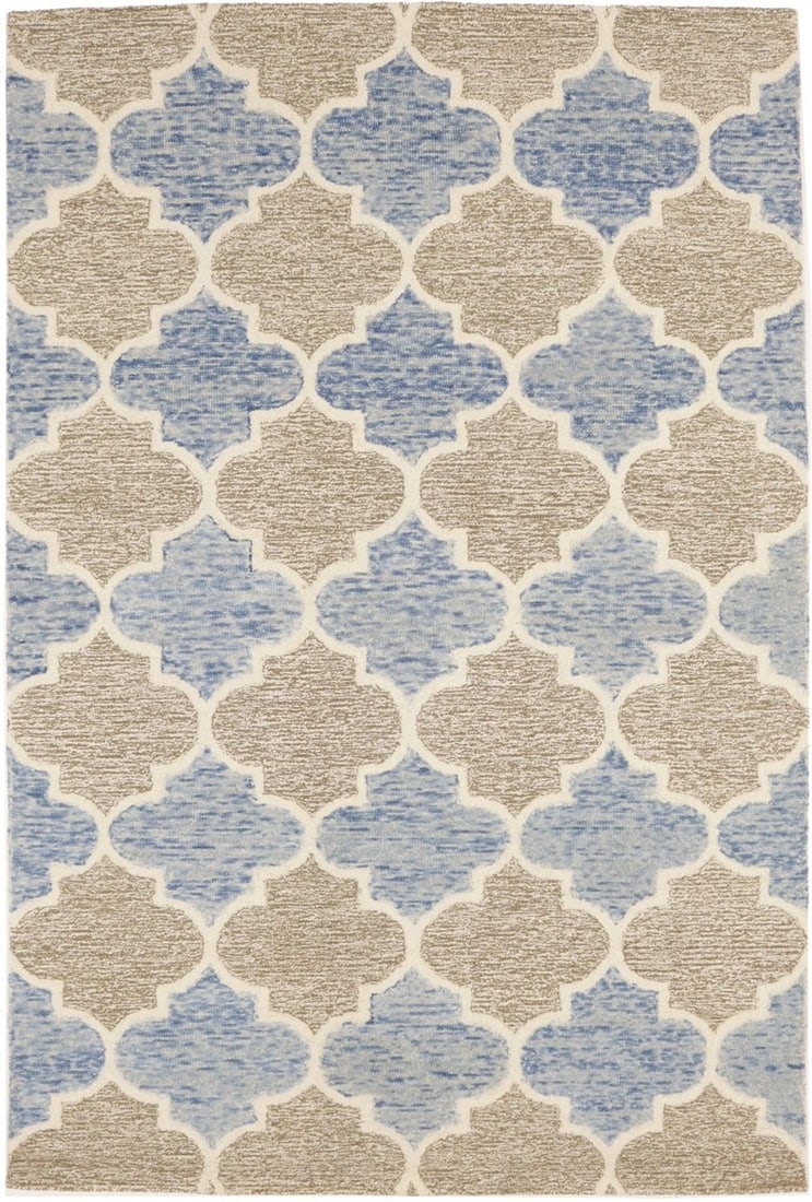 5x8 Hand Tufted Wool Trellis Area Rug Multicolored Modern: 5x8 Hand Tufted Wool Trellis Area Rug Multicolored Modern This modern rug features a trellis design in a multicolored palette, hand-tufted for durability and style. Its versatile 5x8 size makes it ide