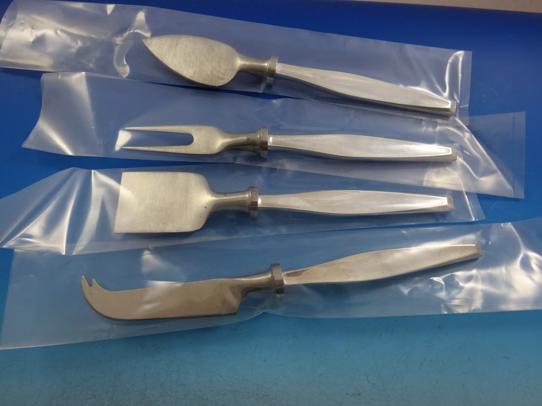 Gorham Classique Sterling Silver 4 Piece Cheese Serving Set (1 of 4)