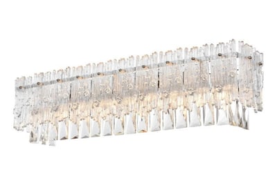 Emilia 6 Light Chrome Crystal Wall Sconce 27 Inch Wide (1 of 12)