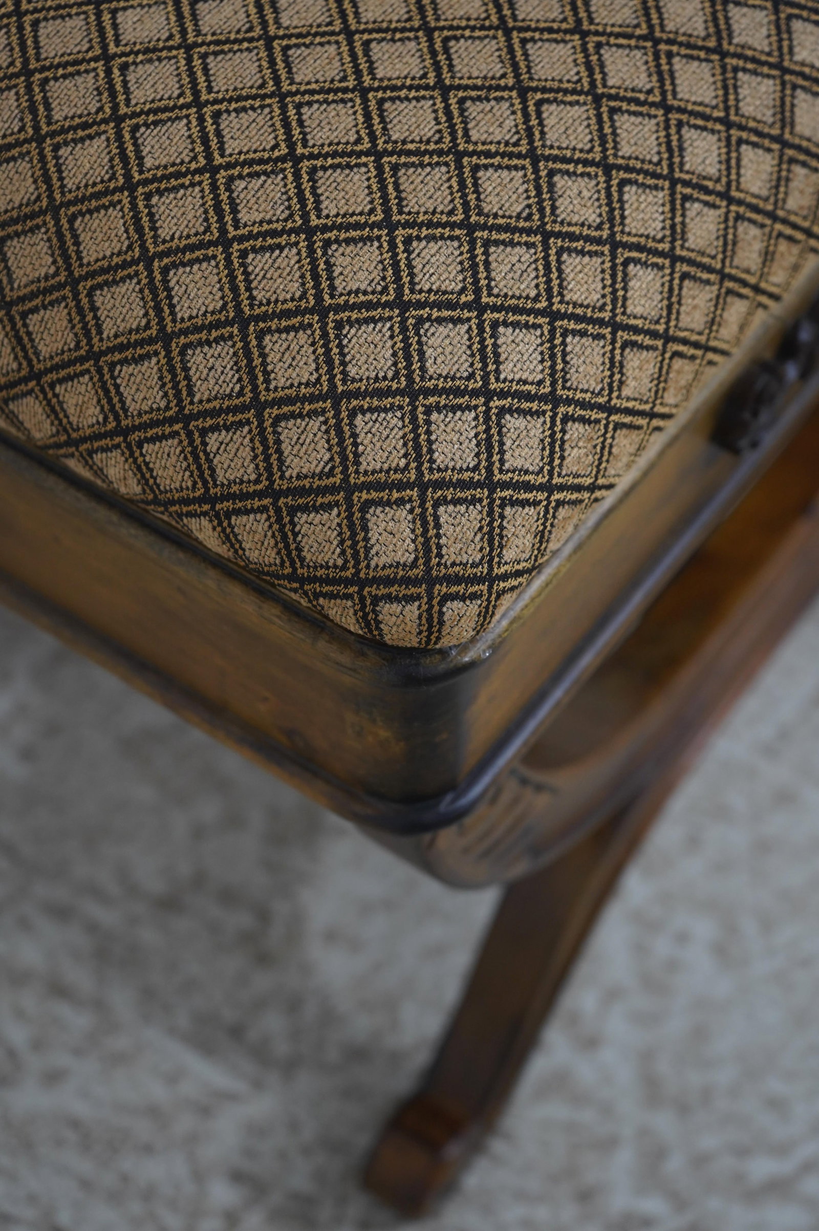 Pair Regency Walnut X Base Foot Stools - 5