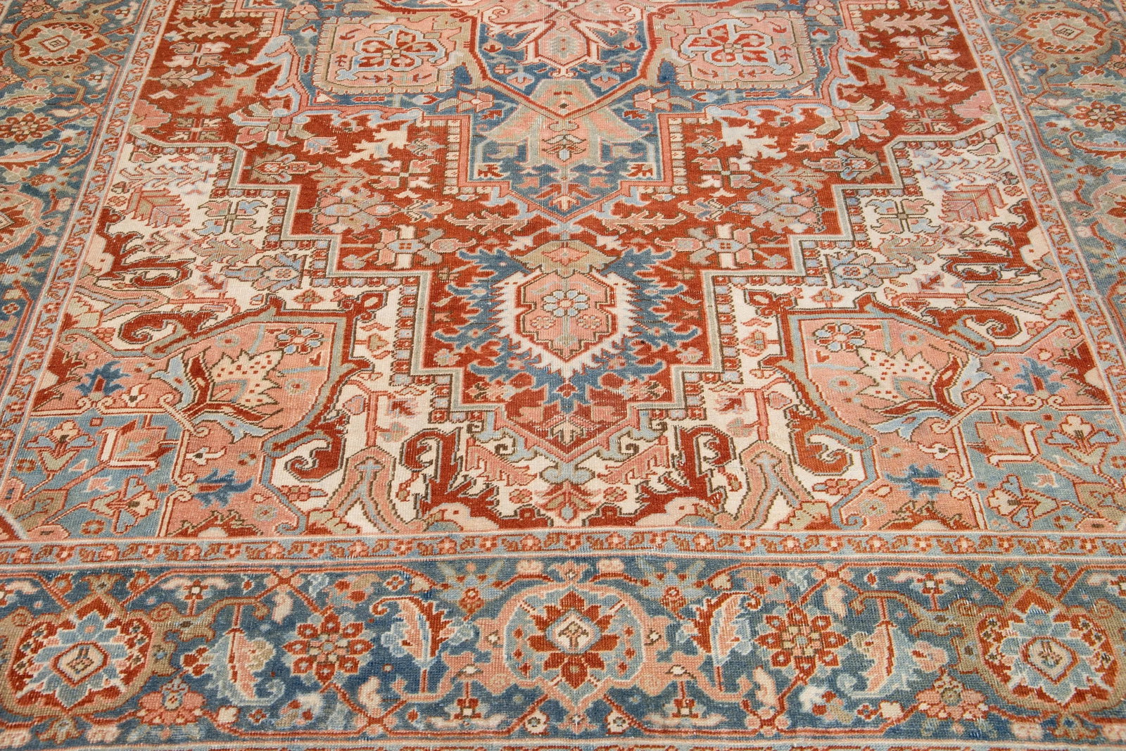 Antique Persian Heriz Handmade Wool Rug 8'3 x 12' - 2