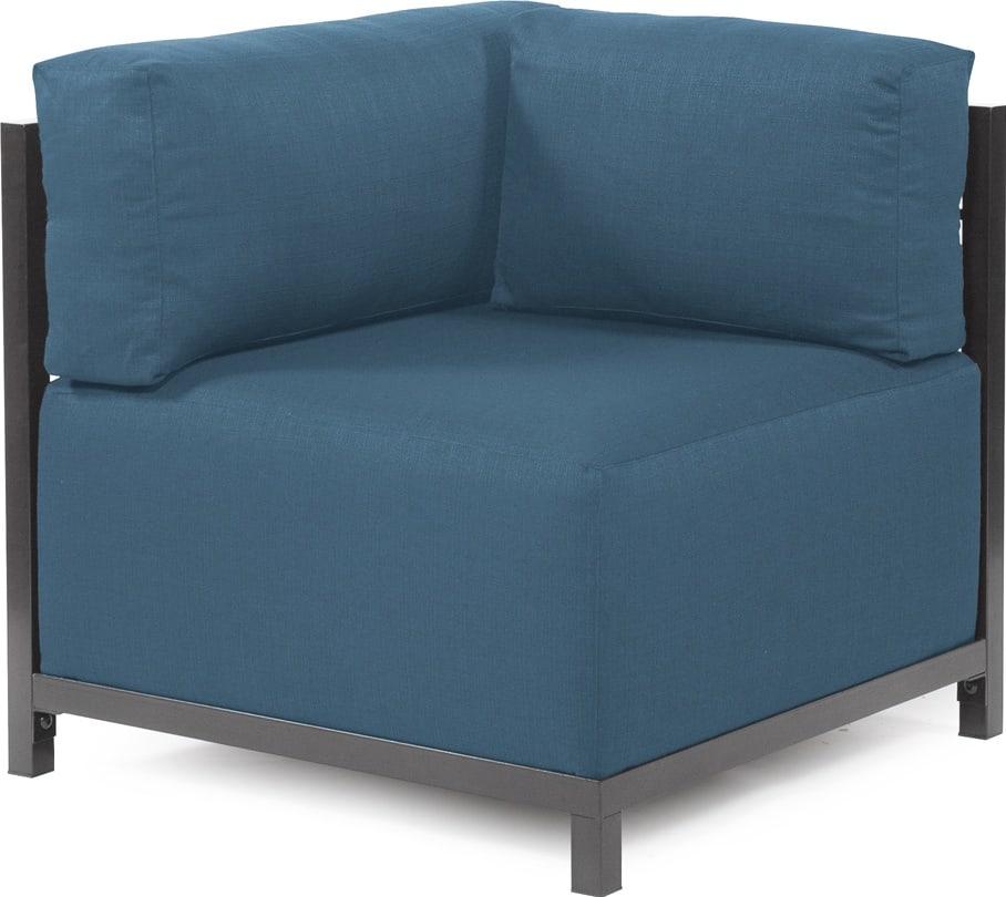 Howard Elliott Turquoise Sunbrella Patio Corner Chair Contemporary Design (1 of 4)