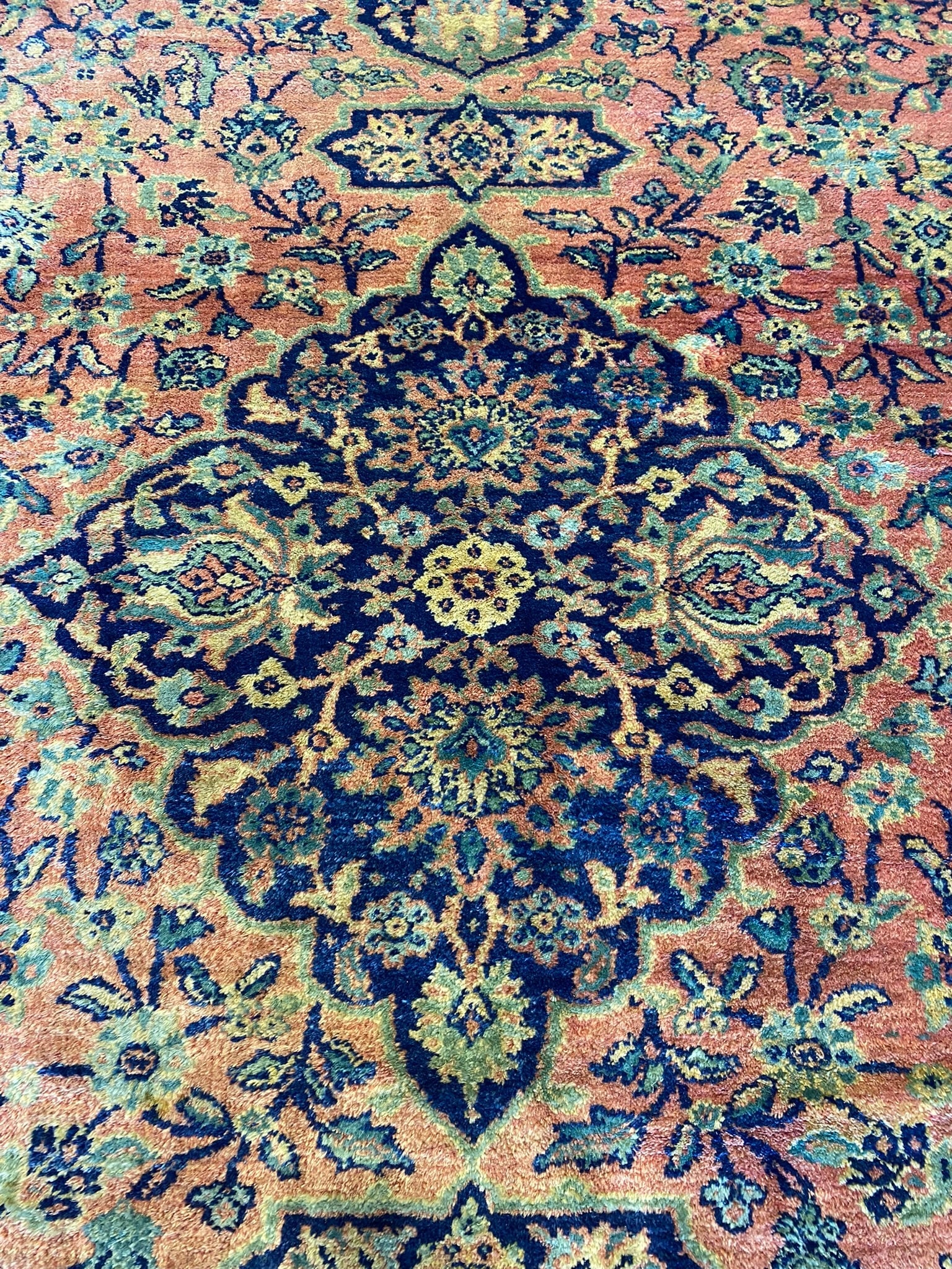 Authentic Antique Persian Rug 11' x 15' Hand-Knotted Soltanabad Design - 5