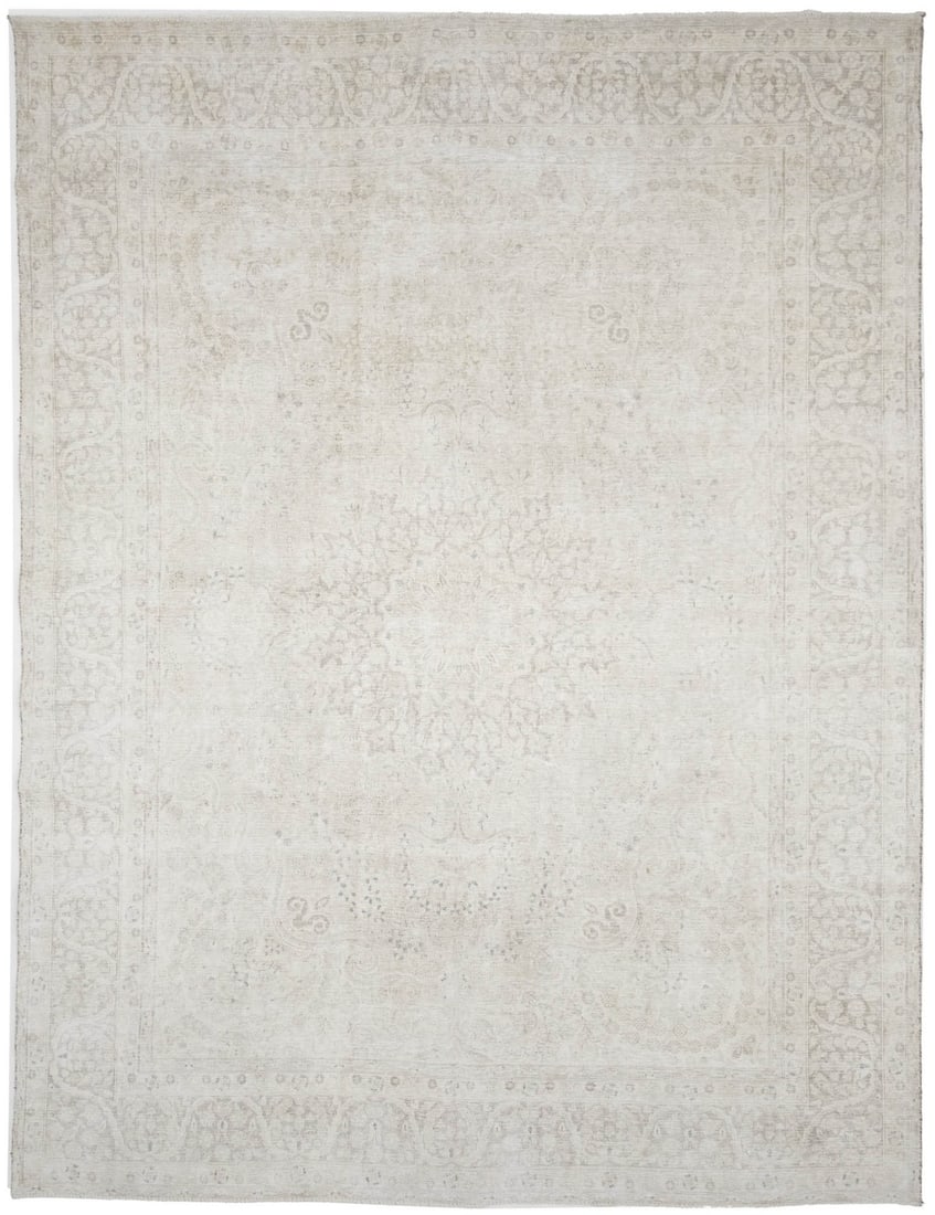 Vintage 9'8 x 12'4 Hand-Knotted Wool Floral Oriental Rug (1 of 15)