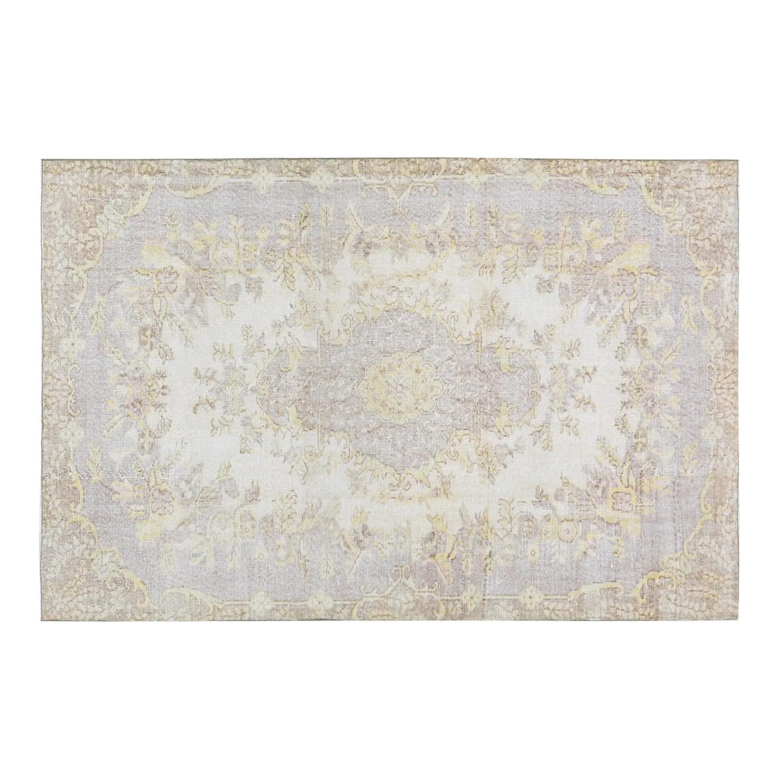 5'x7'10" Hand-Knotted Wool Area Rug Anatolian Turkish Vintage: 5'x7'10" Hand-Knotted Wool Area Rug Anatolian Turkish Vintage This vintage Turkish Anatolian rug is expertly hand-knotted from wool, showcasing traditional craftsmanship with a modern design sensibili