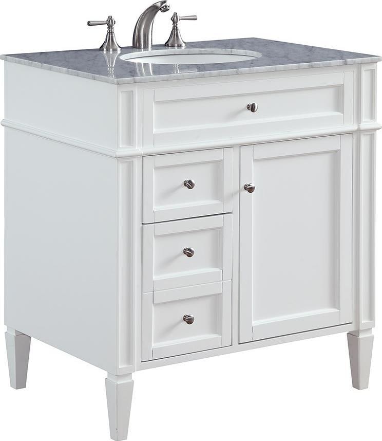Elegant Lighting Park Ave Contemporary Vanity with Oval Sink: Elegant Lighting Park Ave Contemporary Vanity with Oval Sink Enhance your modern bathroom with this premium vanity from the Park Ave collection. Featuring a contemporary style, this vanity cabinet inc