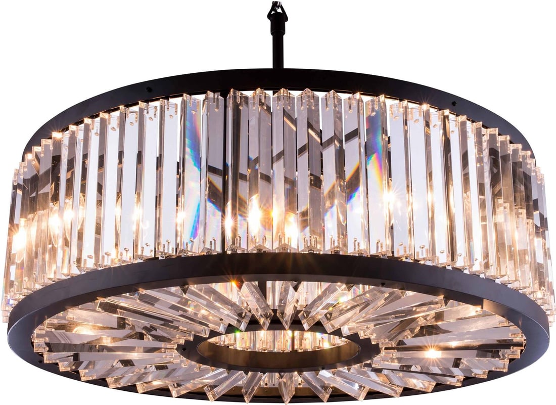 Chelsea Collection Mocha Brown Pendant Light by Elegant Lighting: Chelsea Collection Mocha Brown Pendant Light by Elegant Lighting Illuminate your space with the Chelsea Collection Mocha Brown Pendant Light, featuring a stunning design that combines elegance with fu