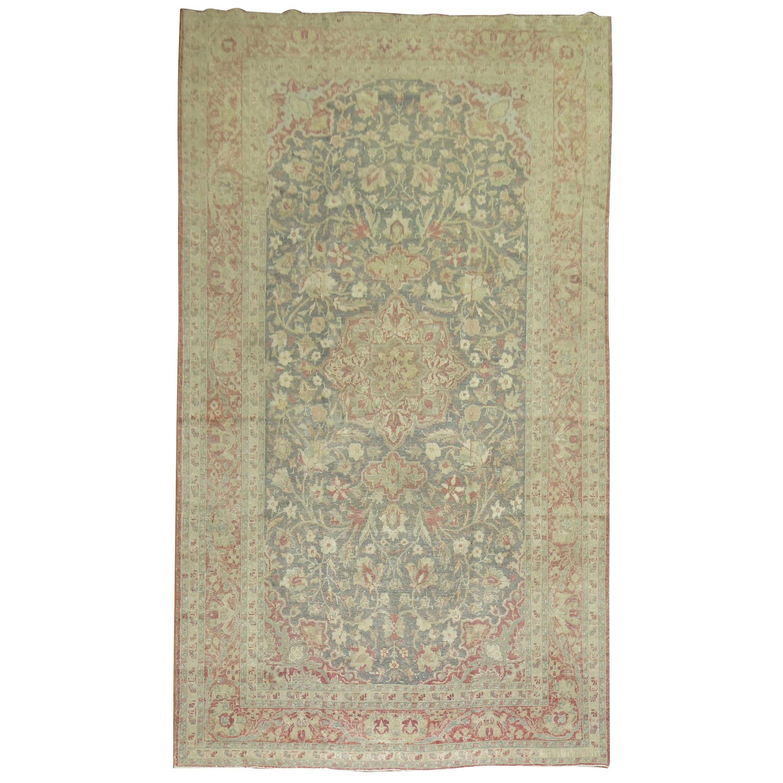 Vintage Turkish Hand-Knotted Wool Rug 6'7 x 11'1 Earth Tones: Vintage Turkish Hand-Knotted Wool Rug 6'7 x 11'1 Earth Tones Discover this beautifully crafted vintage Turkish rug, featuring subtle earth tones that bring a rustic charm to any room. Hand-knotted fro