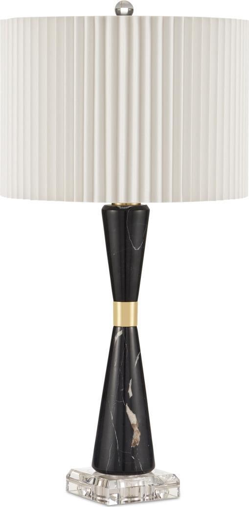 Currey Edelmar Ivory Table Lamp with Brass Accents 30H (1 of 4)