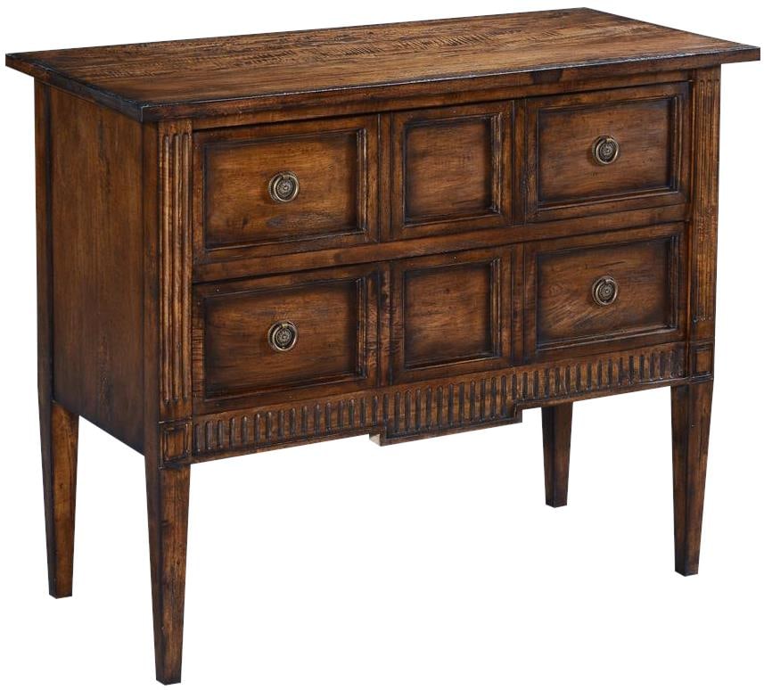 Eliot Rustic Pecan Solid Wood Chest of Drawers 38W (1 of 5)