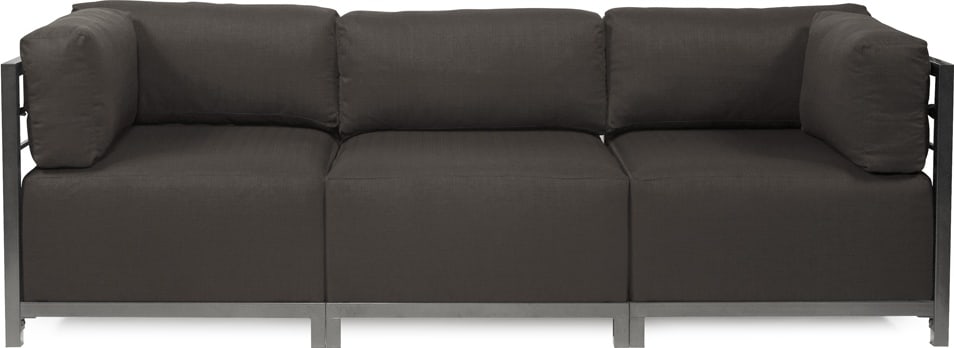 Howard Elliott Charcoal 3pc Contemporary Sectional Sofa (1 of 1)