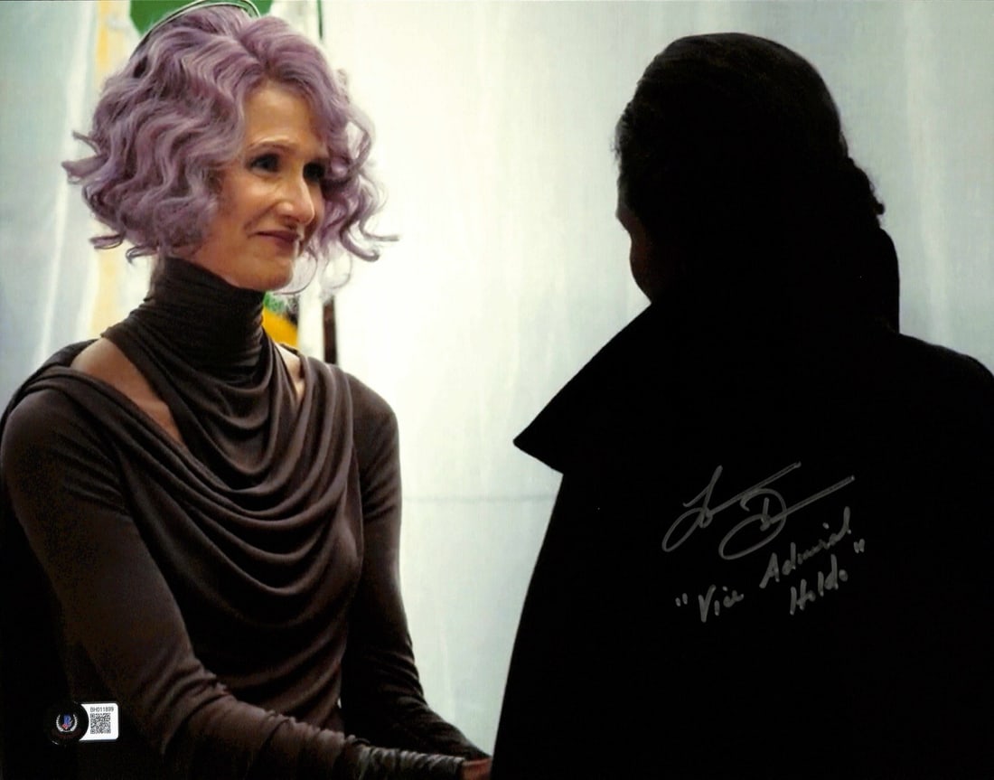 Laura Dern Signed 11x14 Photo as Vice Admiral Holdo Star Wars Beckett Authenticated (1 of 1)