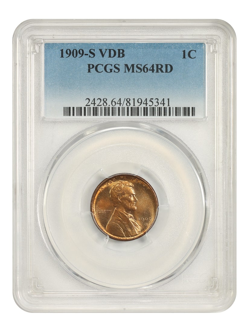 PCGS MS64RD 1909-S VDB Lincoln Wheat Cent Key Date (1 of 4)