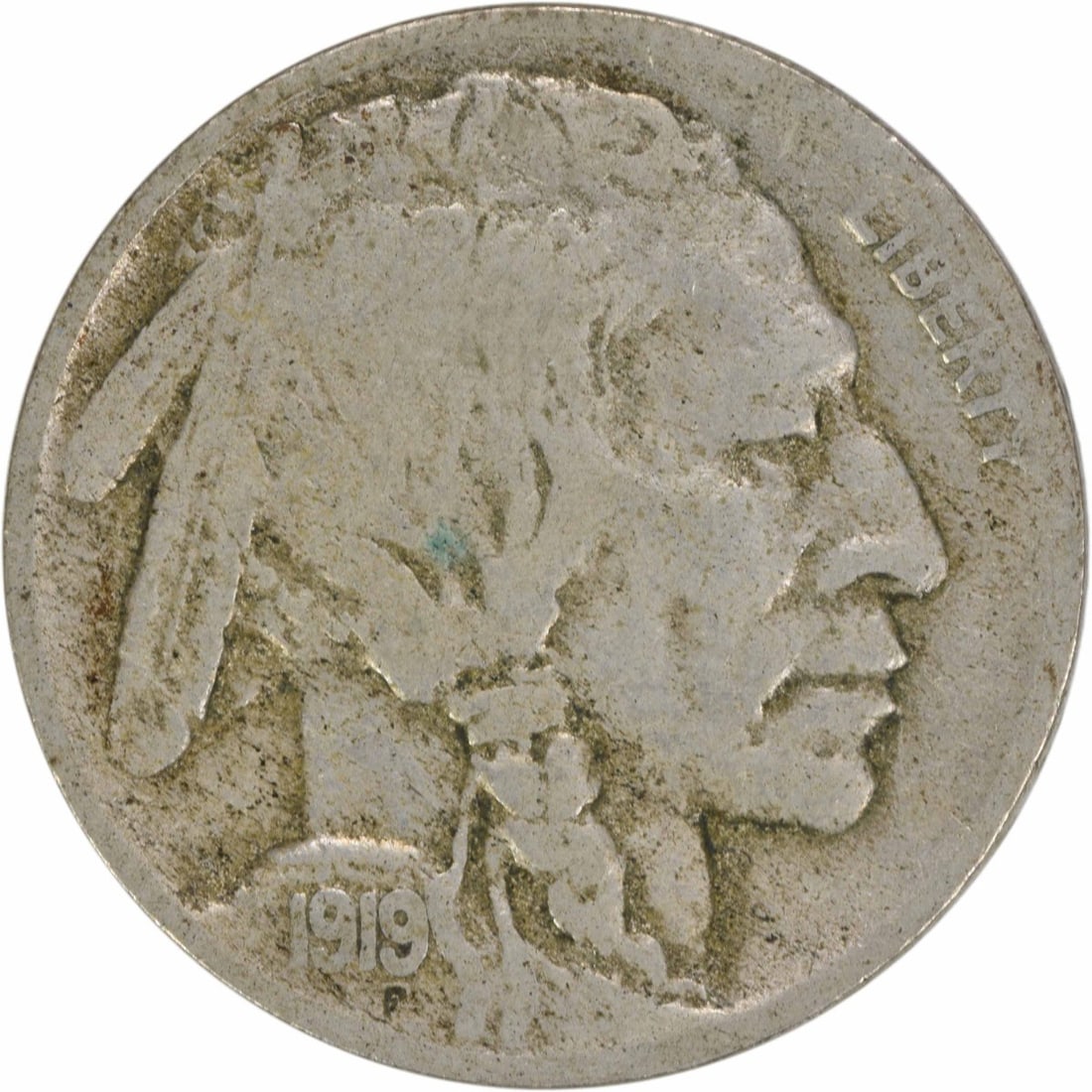 1919-D Buffalo Nickel 5C by James Earle Fraser Uncertified (1 of 2)