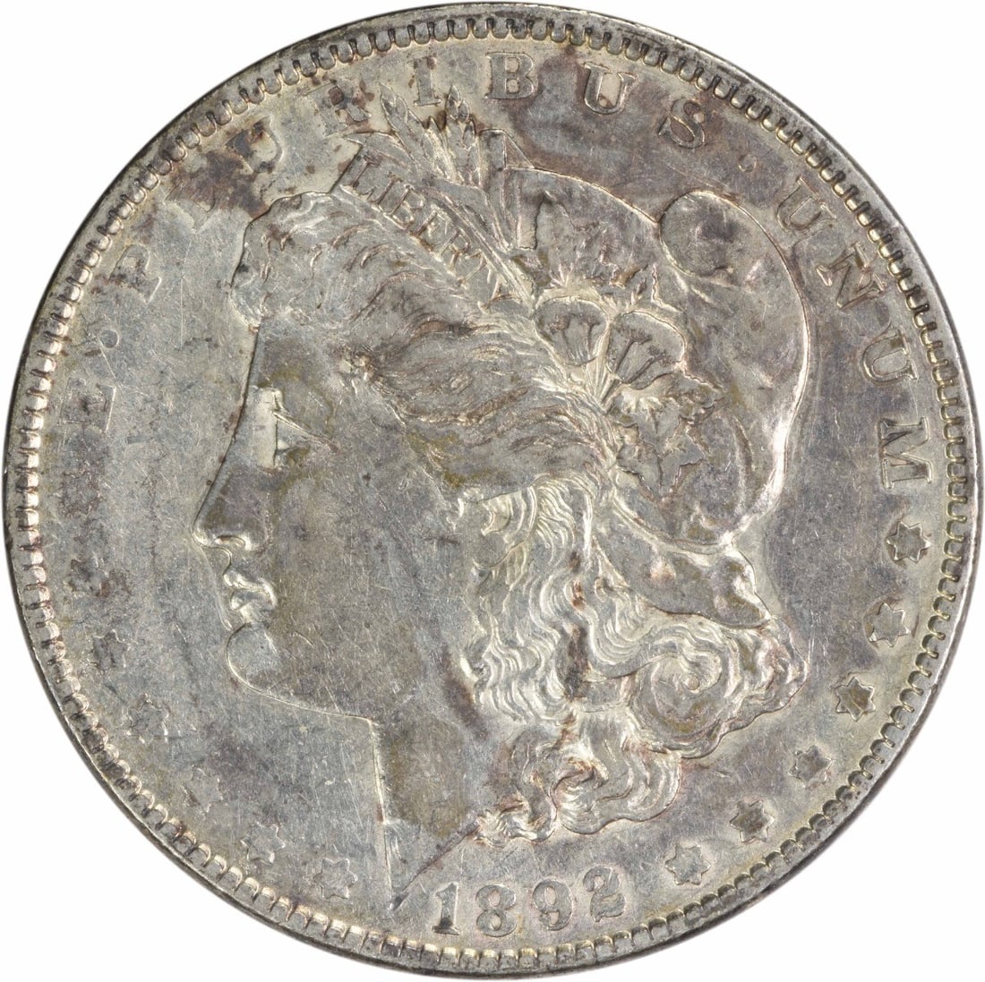 1892 Morgan Silver Dollar Uncertified XF 90% Silver Coin (1 of 2)