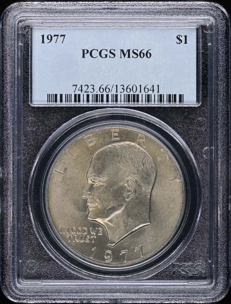 1977 Ike Dollar Type 1 Clad PCGS MS66 Uncirculated (1 of 2)