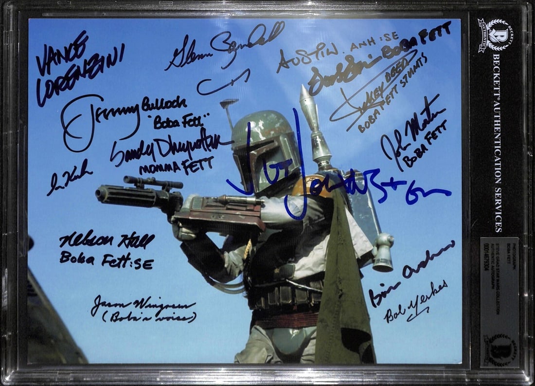 8x10 Boba Fett Photo Signed by 13 Creators Beckett Authenticated (1 of 1)