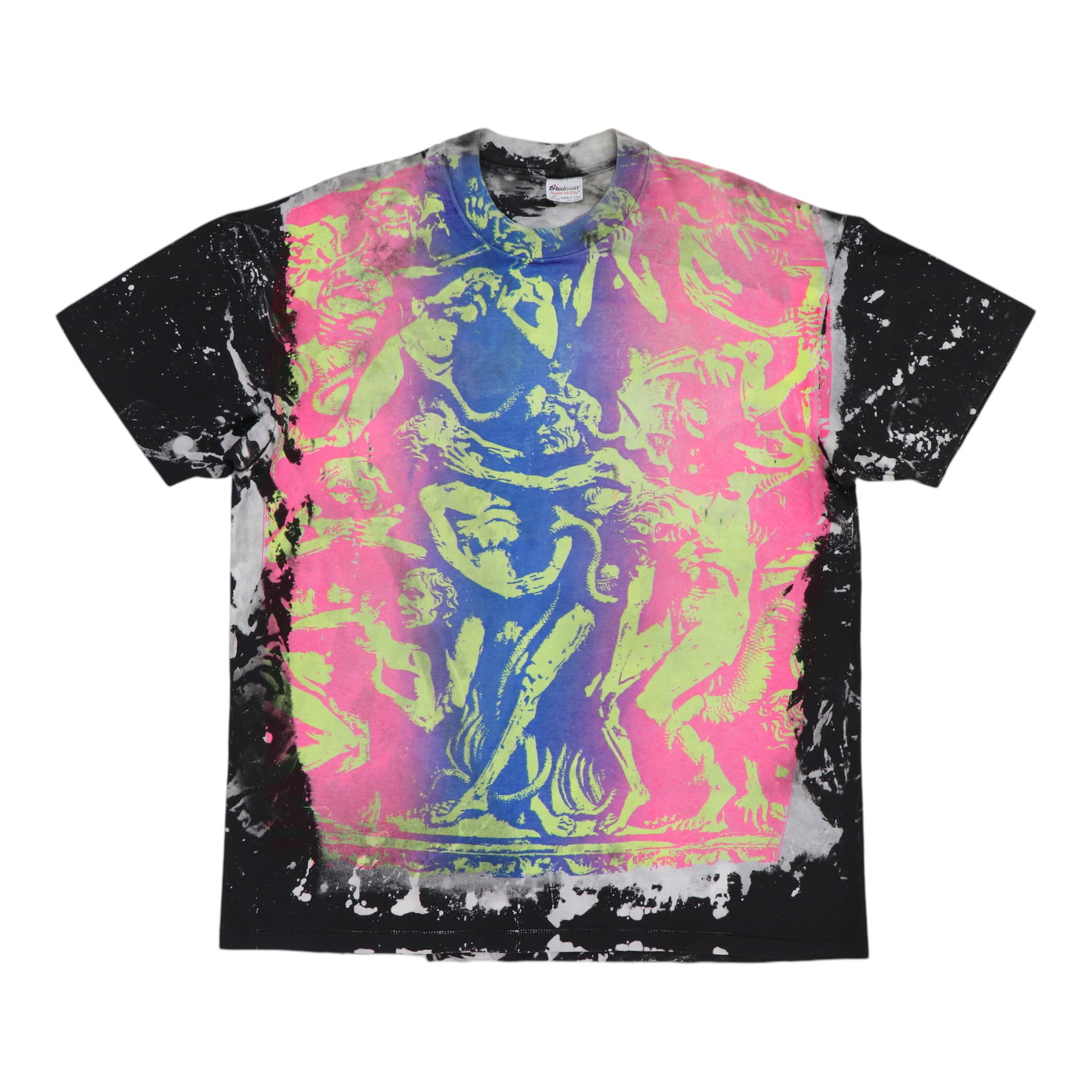 Vintage 1980s Demon Graphic Mosquitohead Black Cotton Shirt Extra Large: Vintage 1980s Demon Graphic Mosquitohead Black Cotton Shirt Extra Large This is an original vintage 1980s Demon Mosquitohead shirt. It features a classic design with no back graphics and is made from 