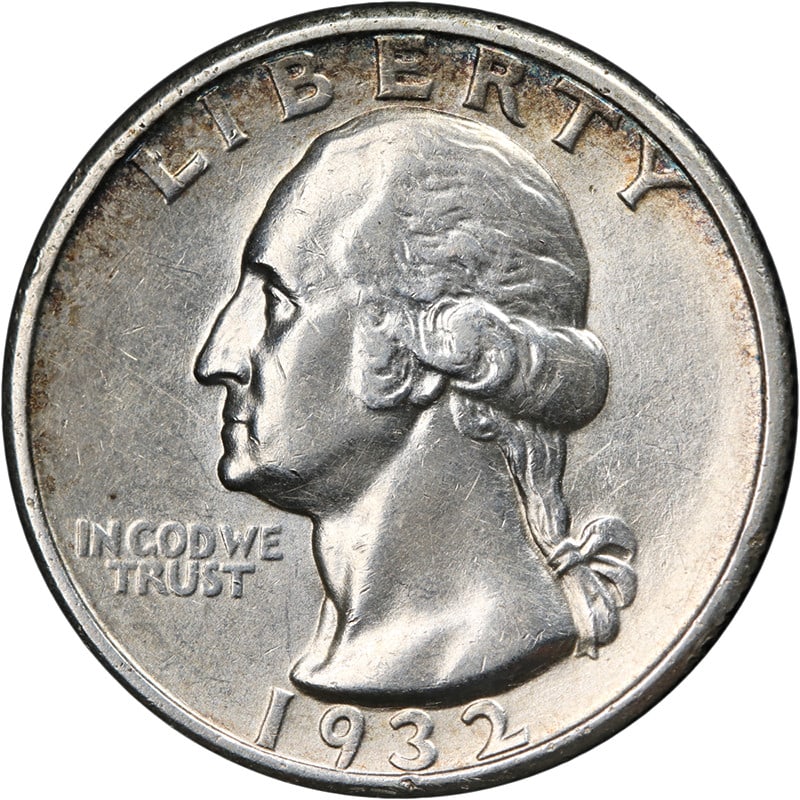 1932-S Silver Washington Quarter Key Date Nice Strike AU BU (1 of 2)