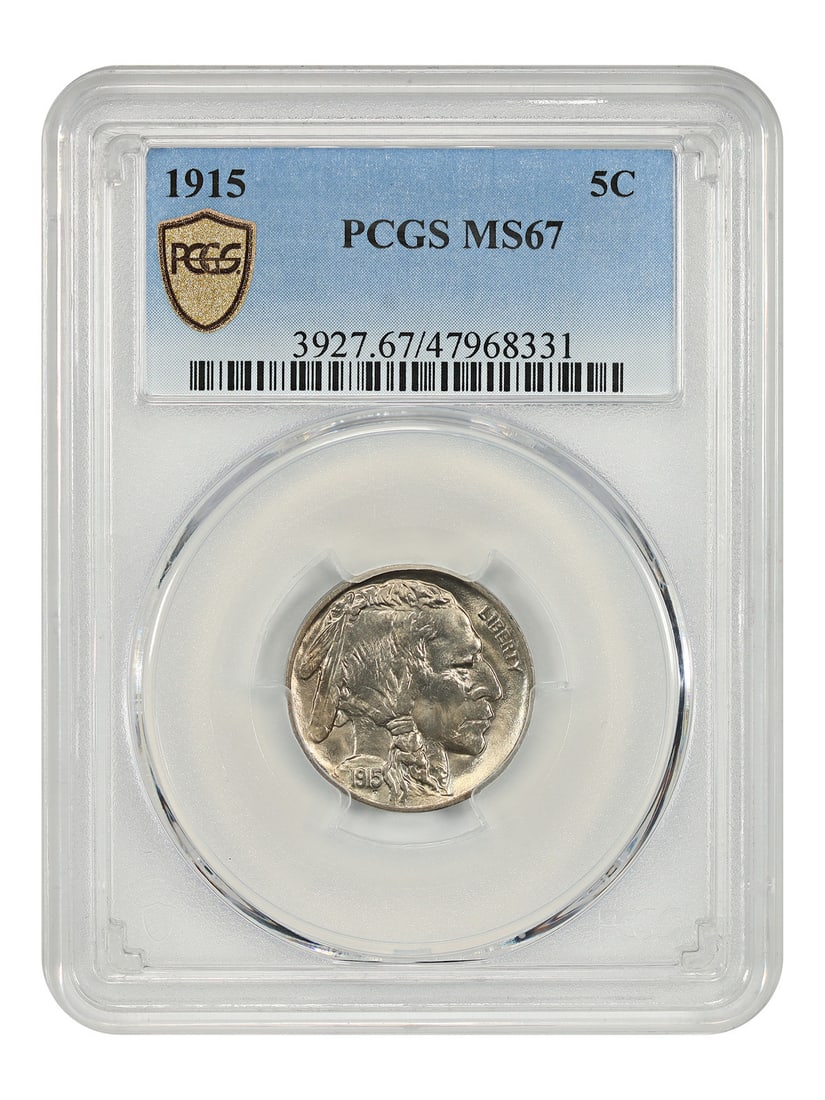PCGS MS67 1915 Buffalo Nickel 5C Philadelphia (1 of 4)