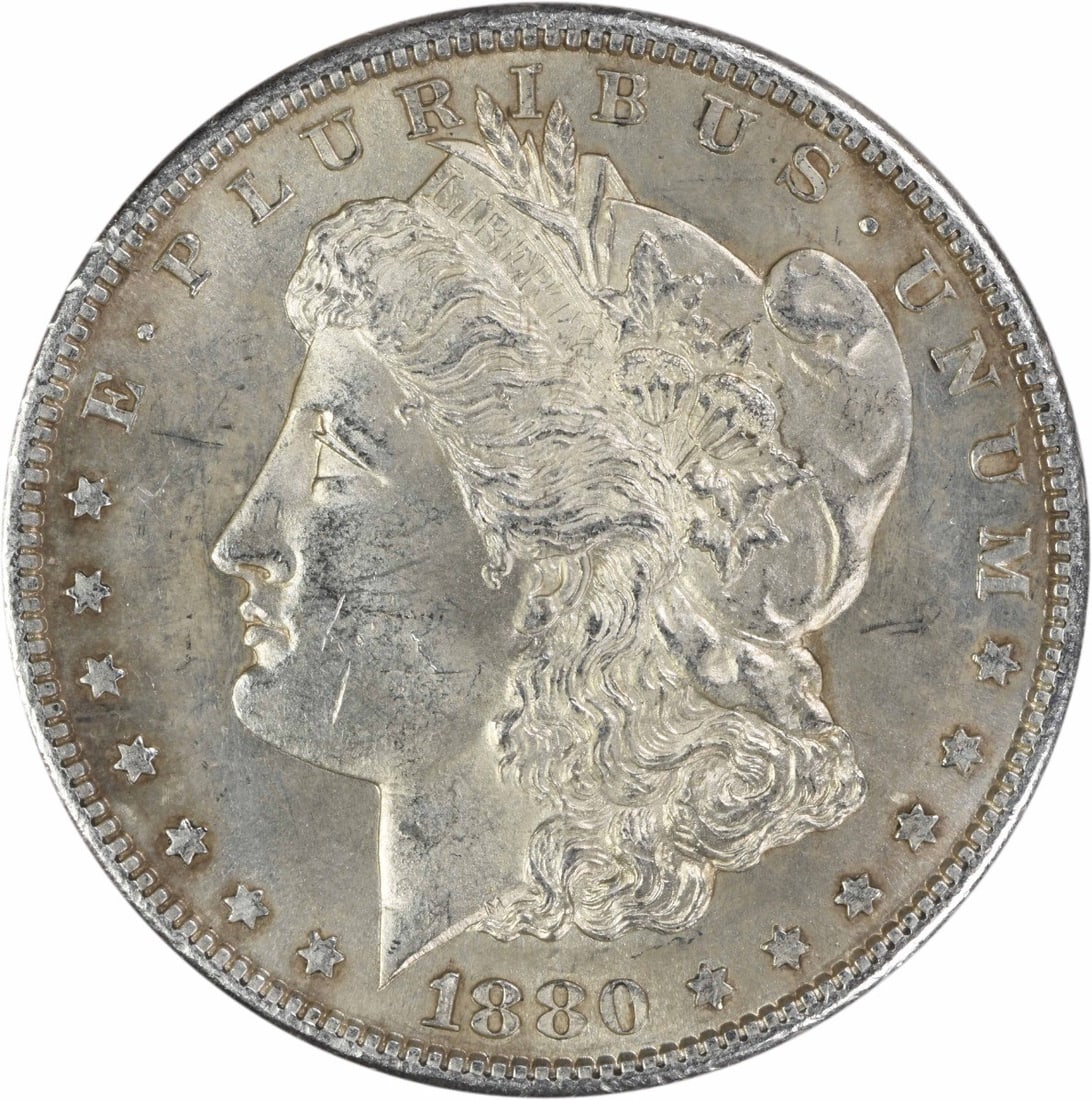 1880 S Morgan Dollar AU Uncertified San Francisco Mint (1 of 2)