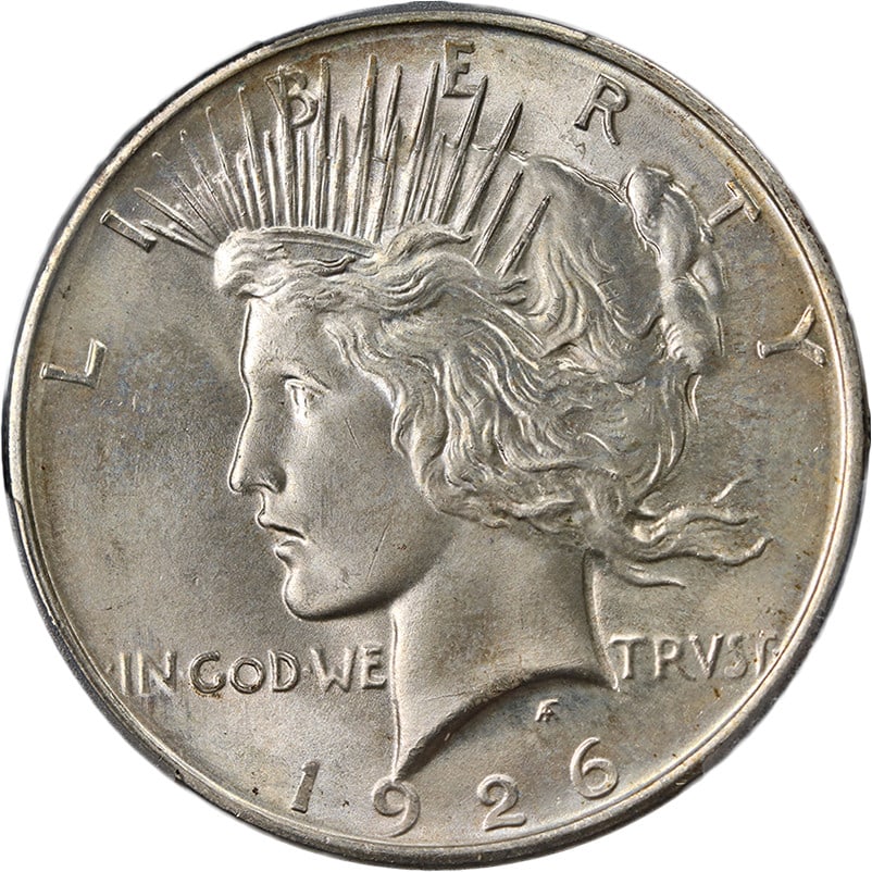 PCGS MS66 1926-D Denver Mint Peace Silver Dollar (1 of 4)
