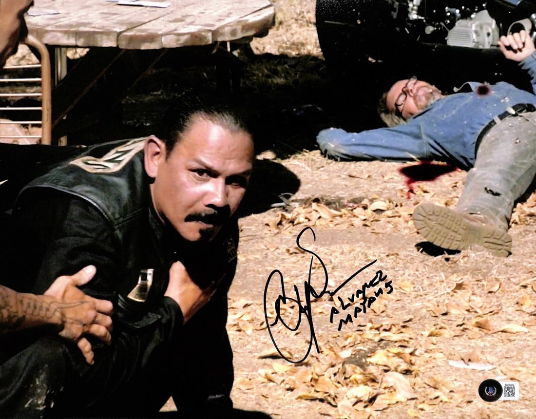 Emilio Rivera Signed Sons of Anarchy 11x14 Photo with Inscription Beckett Certified (1 of 1)