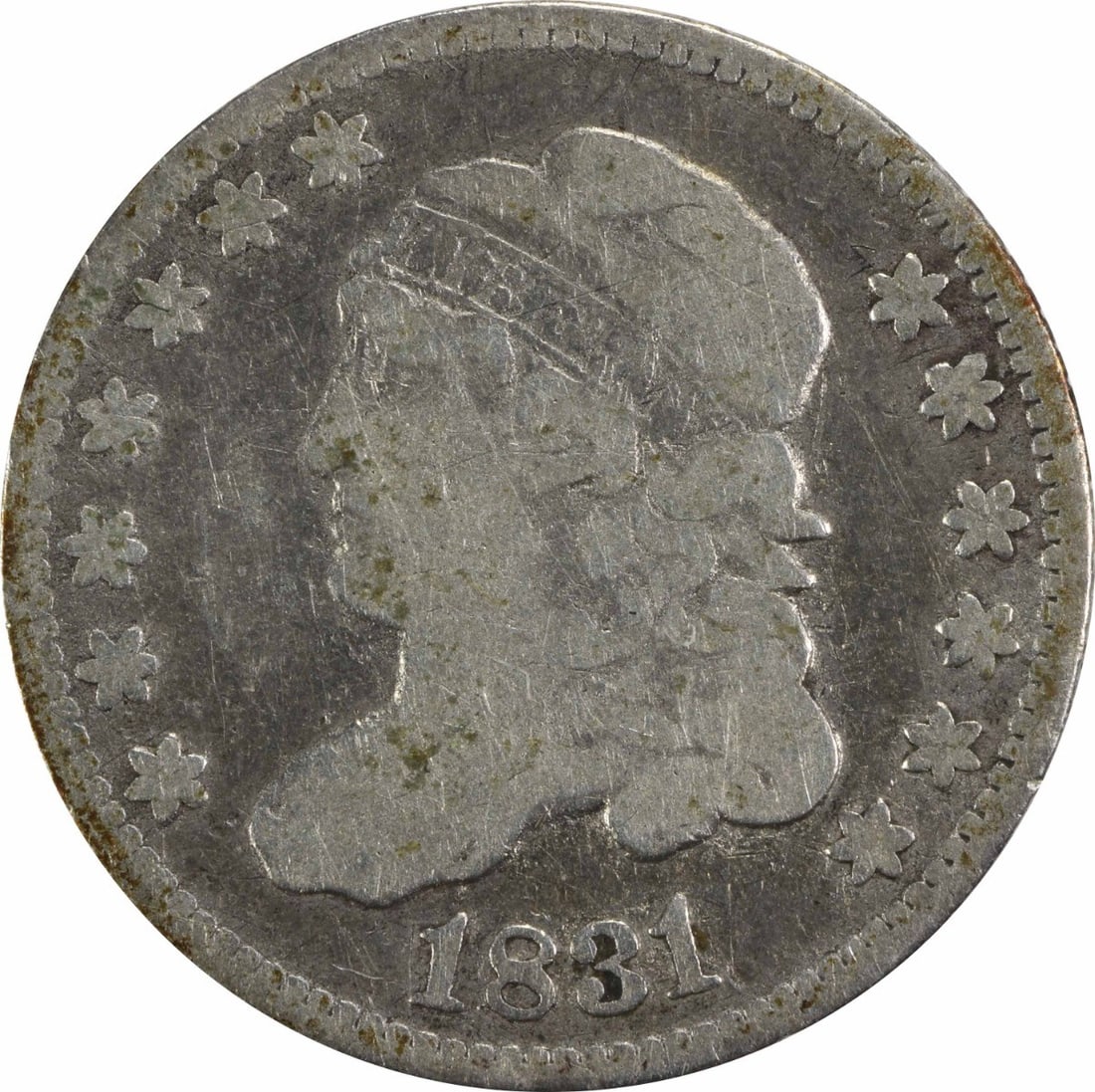 1831 Capped Bust Half Dime Silver Uncertified 15.90mm (1 of 2)