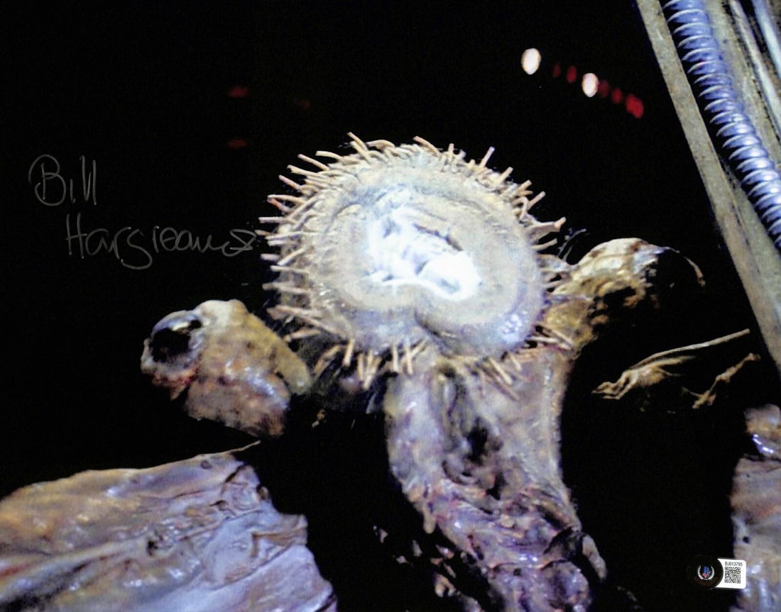 Bill Hargreaves Signed Star Wars ESB 11x14 Photo Beckett Certified: Bill Hargreaves Signed Star Wars ESB 11x14 Photo Beckett Certified This is an original 11x14 color photograph featuring the signature of Bill Hargreaves, who contributed to the creation of the Bounty 