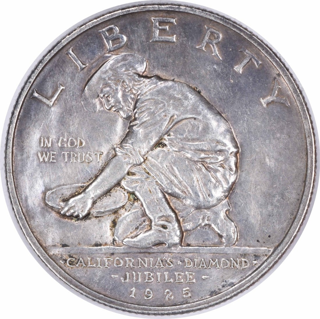 1925-S California Commemorative Silver Half Dollar by Jo Mora AU (1 of 2)