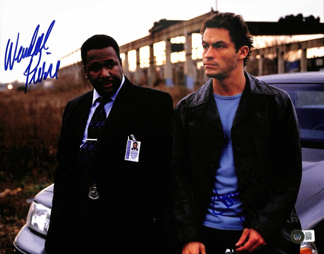 Wendell Pierce Dominic West Signed 11x14 Photo The Wire Beckett Certified (1 of 1)