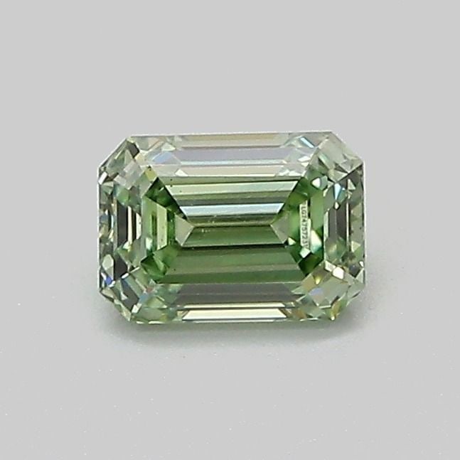Loose Diamond - EMERALD 0.52ct Fancy Vivid Green VS1: Loose Diamond - EMERALD 0.52ct Fancy Vivid Green VS1 Source: This is a real non-mined Diamond that has been grown in a lab Shape: EMERALD Carats: 0.52 Color: Fancy Vivid Green Certification: IGI Video