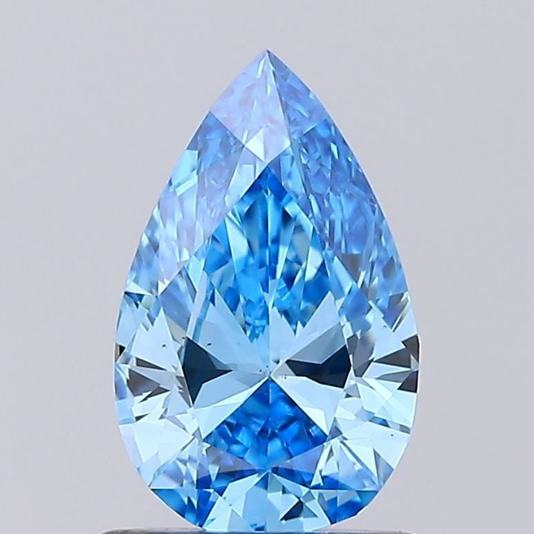 Loose Diamond - PEAR 0.92ct Fancy Vivid Blue VS1: Loose Diamond - PEAR 0.92ct Fancy Vivid Blue VS1 Source: This is a real non-mined Diamond that has been grown in a lab Shape: PEAR Carats: 0.92 Color: Fancy Vivid Blue Certification: NONE Video: