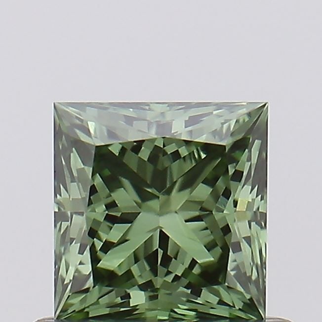 Loose Diamond - PRINCESS 0.56ct Fancy Vivid Green VS2: Loose Diamond - PRINCESS 0.56ct Fancy Vivid Green VS2 Source: This is a real non-mined Diamond that has been grown in a lab Shape: PRINCESS Carats: 0.56 Color: Fancy Vivid Green Certification: NONE
