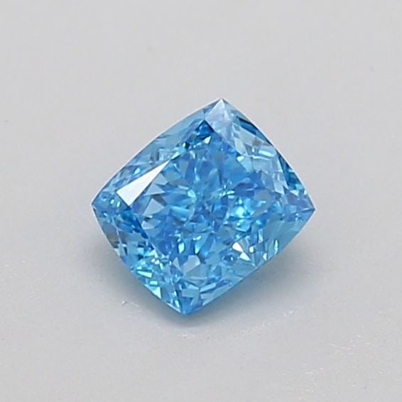 Loose Diamond - CUSHION BRILLIANT 0.35ct Fancy Vivid Blue VS1: Loose Diamond - CUSHION BRILLIANT 0.35ct Fancy Vivid Blue VS1 Source: This is a real non-mined Diamond that has been grown in a lab Shape: CUSHION BRILLIANT Carats: 0.35 Color: Fancy Vivid Blue